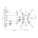 Maclean Uchwyt do TV/Monitora 23-43 cale 30kg MC-418