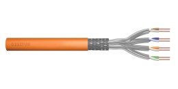 Kabel instalacyjny DIGITUS kat.7, S/FTP, B2ca, AWG 23/1, LSOH, 500m, pomarańczowy, szpula