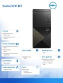 Dell Komputer Vostro 3030 MT Win11Pro i5-12400/16GB/512GB SSD + 1TB/Intel UHD 730/WLAN + BT/Kb/Mouse/3YPS