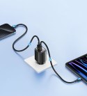 USAMS Ładowarka sieciowa 30W GaN LED USB+USB-C CC229 Fast Charging Biała