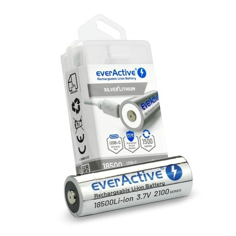 EverActive Akumulator 18500 3,7V Li-ion 2100 mAh USB-C