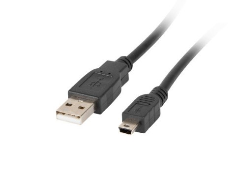 Lanberg Kabel USB 2.0 mini AM-BM5P 1.8M czarny (CANON)