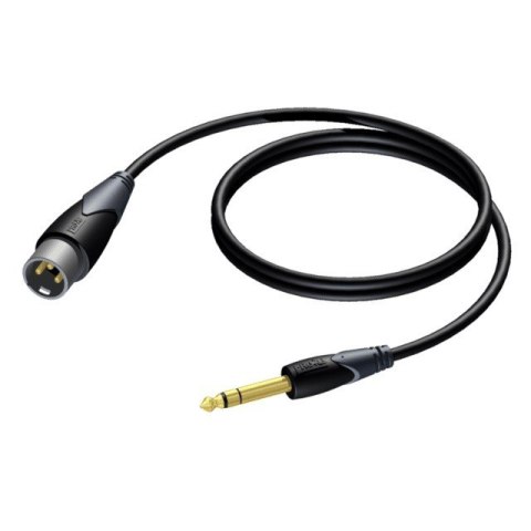 PROCAB Kabel XLR Męski - 6,3 mm Jack Męski Stereo 1,5 m - CLA724/1.5