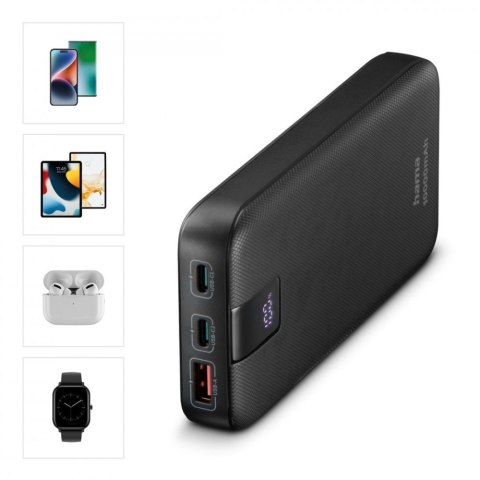 Hama Power pack PD 10000 mAh Antracyt