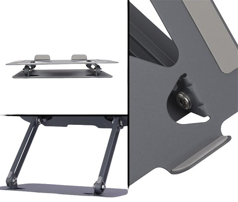 Media-Tech Regulowana, ergonomiczna podstawka pod laptopa 10-17 cali LAPTOP STAND MT2661