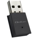 Qoltec Adapter bezprzewodowy Ultra szybki mini WiFi Standard AC | BT 4.0USB | 600Mbps