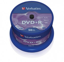 Verbatim DVD+R 16x 4.7GB 50P CB 43550