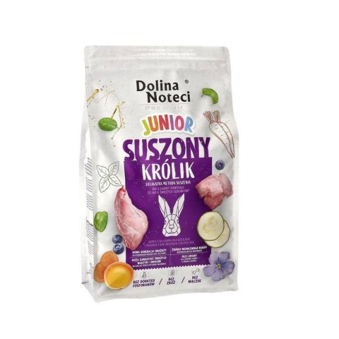 DOLINA NOTECI Premium Junior Suszony Królik - sucha karma dla psa - 4 kg