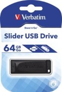 Verbatim Pendrive Slider 64GB Black