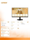 AOC Monitor U27B3AF 27 cali IPS 4K HDMIx2 DP HAS Głośniki