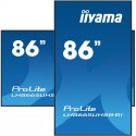 IIYAMA Monitor 86 cali LH8665UHSB-B1, 24/7, IPS, ANDROID 11, 4K, 800cd, iiSignage2, SDM, 2x HDMI, DP, 2x USB,2x 10W, RJ45, WiFi, 4/32GB