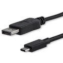 StarTech.com CDP2DPMM6B adapter kablowy 1,8 m DisplayPort USB Type-C Czarny