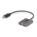 StarTech.com MST14DP122DP adapter kablowy 0,3 m DisplayPort 2 x DVI Szary