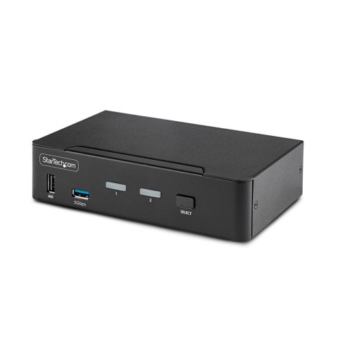 StarTech.com D86A2-2-PORT-8K-KVM przełącznik KVM Czarny