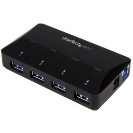 StarTech.com ST53004U1C huby i koncentratory USB 3.2 Gen 1 (3.1 Gen 1) Type-B 5000 Mbit/s Czarny