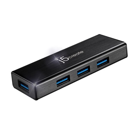 Hub j5create USB 3.0 4-PORT Mini Hub 4xUSB 3.0; kolor czarny JUH340-N