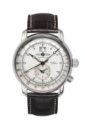 Zeppelin 7640-1 zegarek Wrist watch Męski Kwarc Srebrny