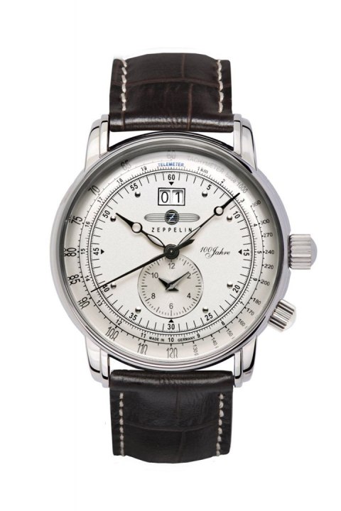 Zeppelin 7640-1 zegarek Wrist watch Męski Kwarc Srebrny