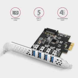 Adapter wewnętrzny Axagon PCEU-43RS PCIe - 4x USB 3.2 Gen 1