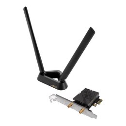 Karta sieciowa Asus PCE-BE92BT PCI-E WiFi 7 (802.11be), 6GHz, Bluetooth 5.4, WPA3