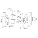 Maclean Uchwyt do telewizora lub monitora 23-42" 30 kg uniwersalny MC-503A B czarny max vesa 200x200