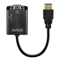 Savio Adapter HDMI-VGA z audio AK-76