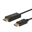 Savio Kabel Display Port do HDMI 1,5m, CL-183