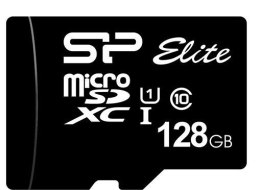 Silicon Power Karta pamięci microSDXC Elite 128GB CL10/UHS-1 100/80 MB/s Elite + adapter