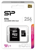 Silicon Power Karta pamięci microSDXC 256GB CL10/UHS-1 100/80 MB/s Elite + adapter