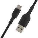 Belkin Kabel Braided USB-C USB-A 3m czarny