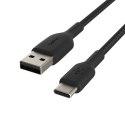 Belkin Kabel Braided USB-C USB-A 3m czarny