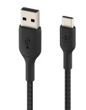 Belkin Kabel Braided USB-C USB-A 3m czarny