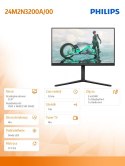 Philips Monitor 24M2N3200A IPS 23.8 cala 180Hz HDMIx2 DP Pivot Głośniki