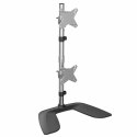 StarTech.com ARMDUOVS uchwyt / stojak do monitorów 68,6 cm (27") Biurko Czarny, Srebrny