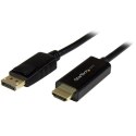 StarTech.com DP2HDMM2MB adapter kablowy 2 m HDMI Typu A (Standard) DisplayPort Czarny