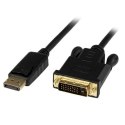 StarTech.com DP2DVIMM6BS adapter kablowy 1,8 m DisplayPort DVI-D Czarny