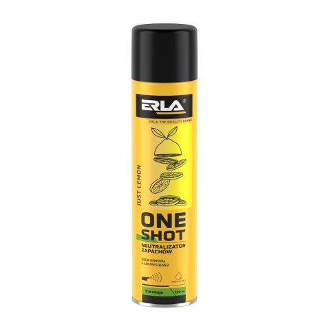 ERLA ONE SHOT 600ML OPAKOWANIE ZBIORCZE 12szt. NEUTRALIZATOR ZAPACHÓW JUST LEMON