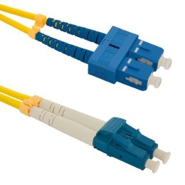 Qoltec Patchcord światłowodowy SC/UPC-LC/UPC | SM | 9/125 | G652D | 1m