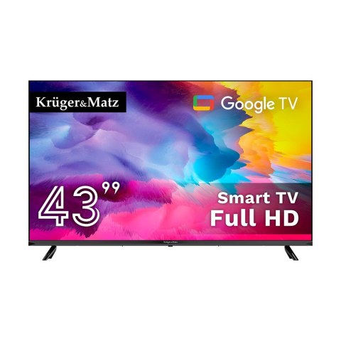 Telewizor Kruger&Matz 43" FHD Google TV DVB-T2/T/C H.265 HEVC