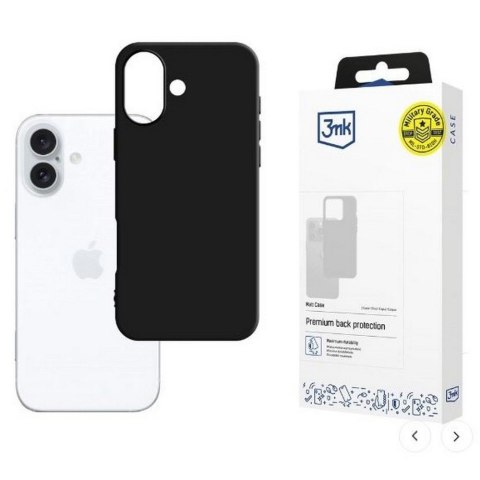 3MK Matt Case iPhone 16 Plus 6,7 Czarne