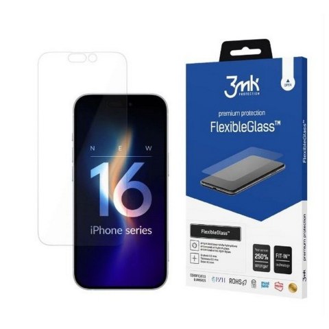 3MK Szkło hybrydowe FlexibleGlass iPhone 16