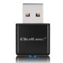 Qoltec Bezprzewodowy ultra szybki mini adapter NANO WiFi | Standard N | USB 2.0 | 300Mbps