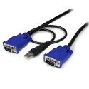 StarTech.com SVECONUS15 kabel KVM Czarny 4,6 m