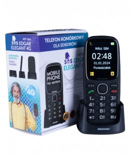 Mesmed Telefon komórkowy dla seniorów Mescomp MT-166 Edgar Elegant 4GB