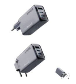 Anker Ładowarka Prime 100W GaN 2xUSB-C 1xUSB-A Srebrna