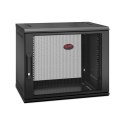 APC NetShelter WX 9U Single Hinged Wall-mount Enclosure 400mm Deep. Szafa wisząca Czarny