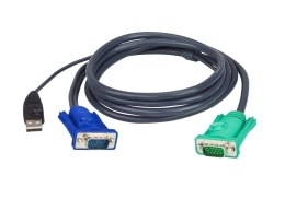 ATEN 2L-5205U kabel KVM Czarny 5 m