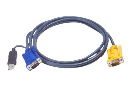 ATEN 2L-5206UP kabel KVM Czarny 6 m