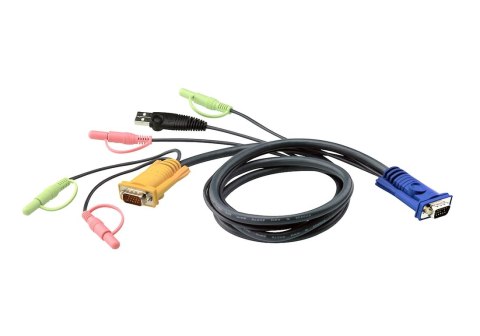 ATEN 2L-5302U kabel KVM Czarny 1,8 m