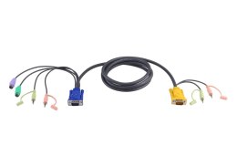 ATEN 2L-5303P kabel KVM Czarny 3 m